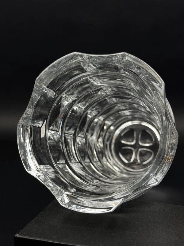 Vase en cristal George Durand pour Cristal d’Arques, design géométrique 24 cm