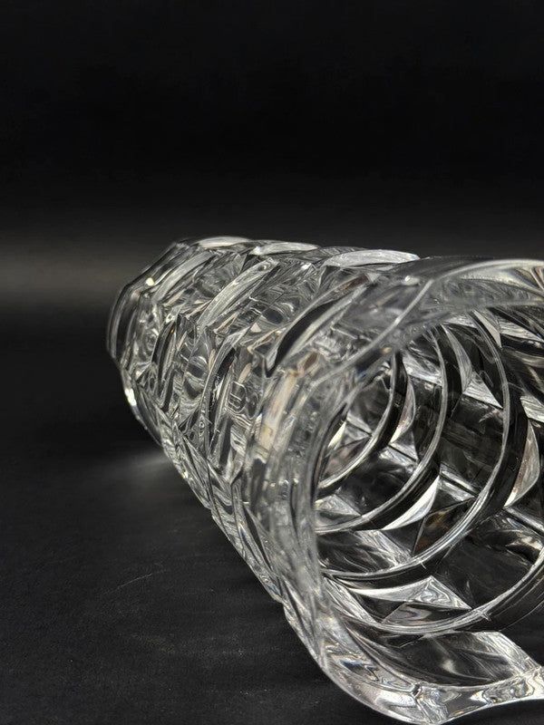 Vase en cristal George Durand pour Cristal d’Arques, design géométrique 24 cm