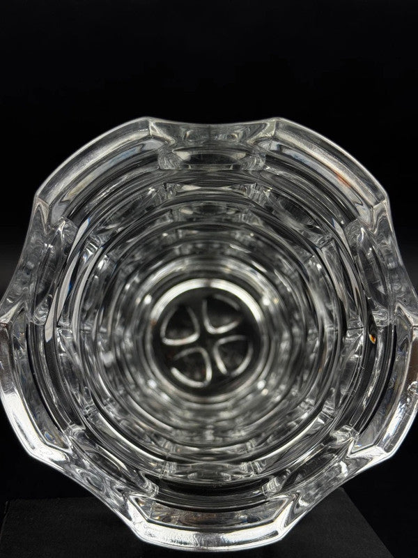 Vase en cristal George Durand pour Cristal d’Arques, design géométrique 24 cm