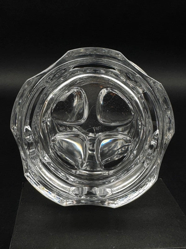 Vase en cristal George Durand pour Cristal d’Arques, design géométrique 24 cm