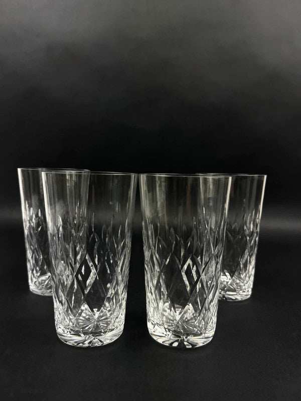 Lot de 4 gobelets à eau en cristal de Lorraine, 14,5 cm