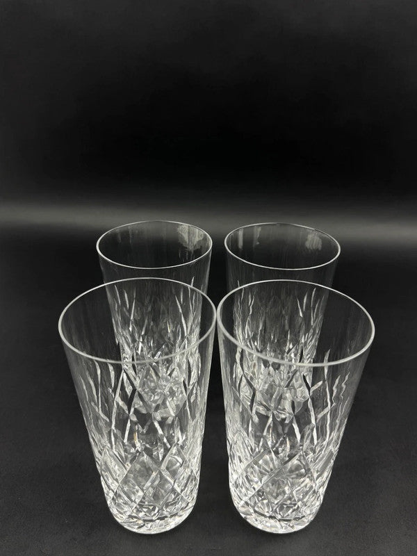 Lot de 4 gobelets à eau en cristal de Lorraine, 14,5 cm