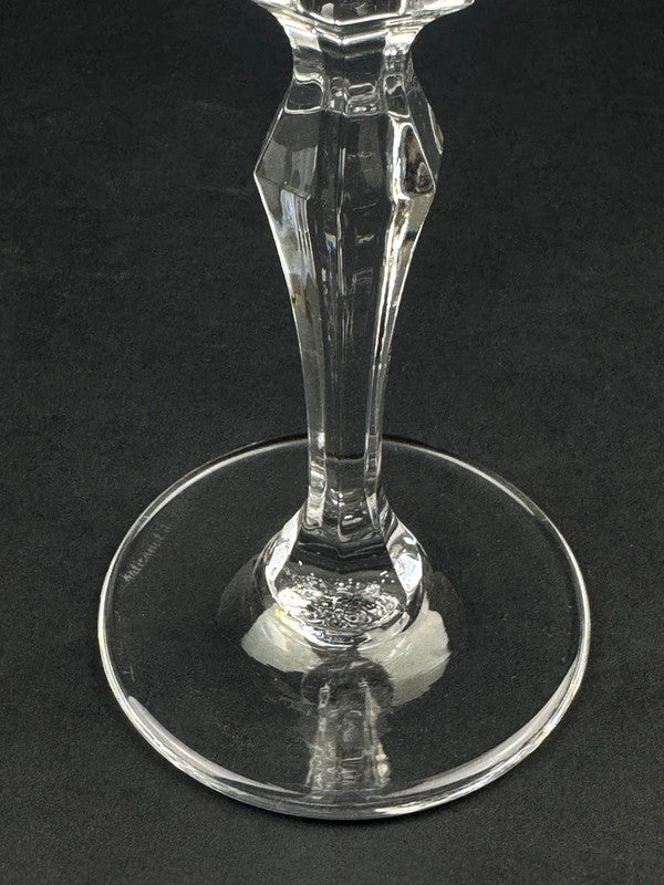 4 verres à vin en cristal taillé – Artisanat de Lorraine