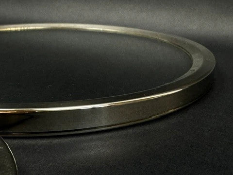 Lot de dessous de bouteille et dessous de plat vintage en chrome et verre