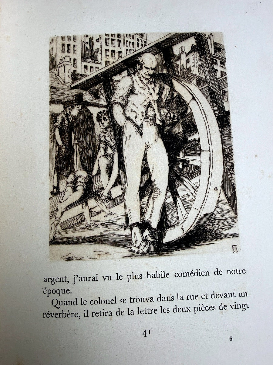 Balzac - Le Colonel Chabert, édition Briffaut 1929, illustré par Hertenberger