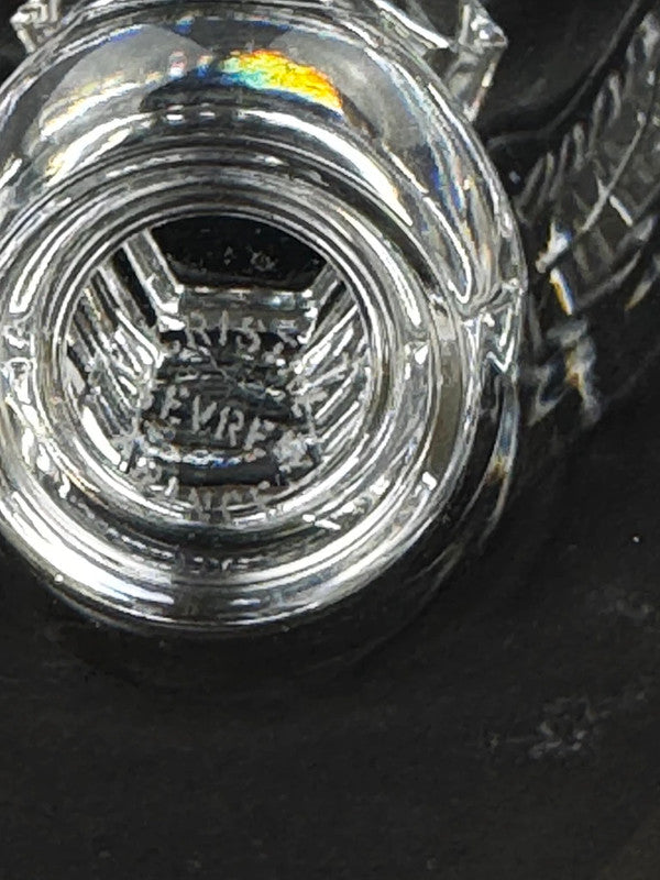 Verre à vin rouge en cristal taillé Cristal de Sèvres, hauteur 14 cm