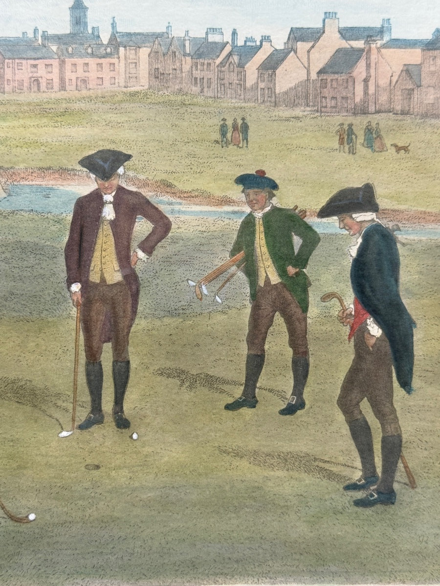 Lawrence Josset — Partie de golf à Saint Andrews en 1800, estampe encadrée — photo 8
