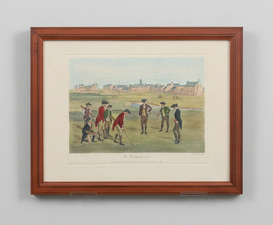 Lawrence Josset — Partie de golf à Saint Andrews en 1800, estampe encadrée — photo 1