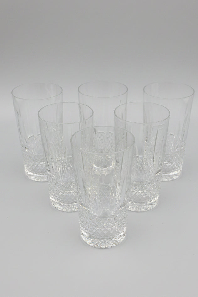 Saint-Louis modèle Tommy, suite de 6 chopes 13 cm