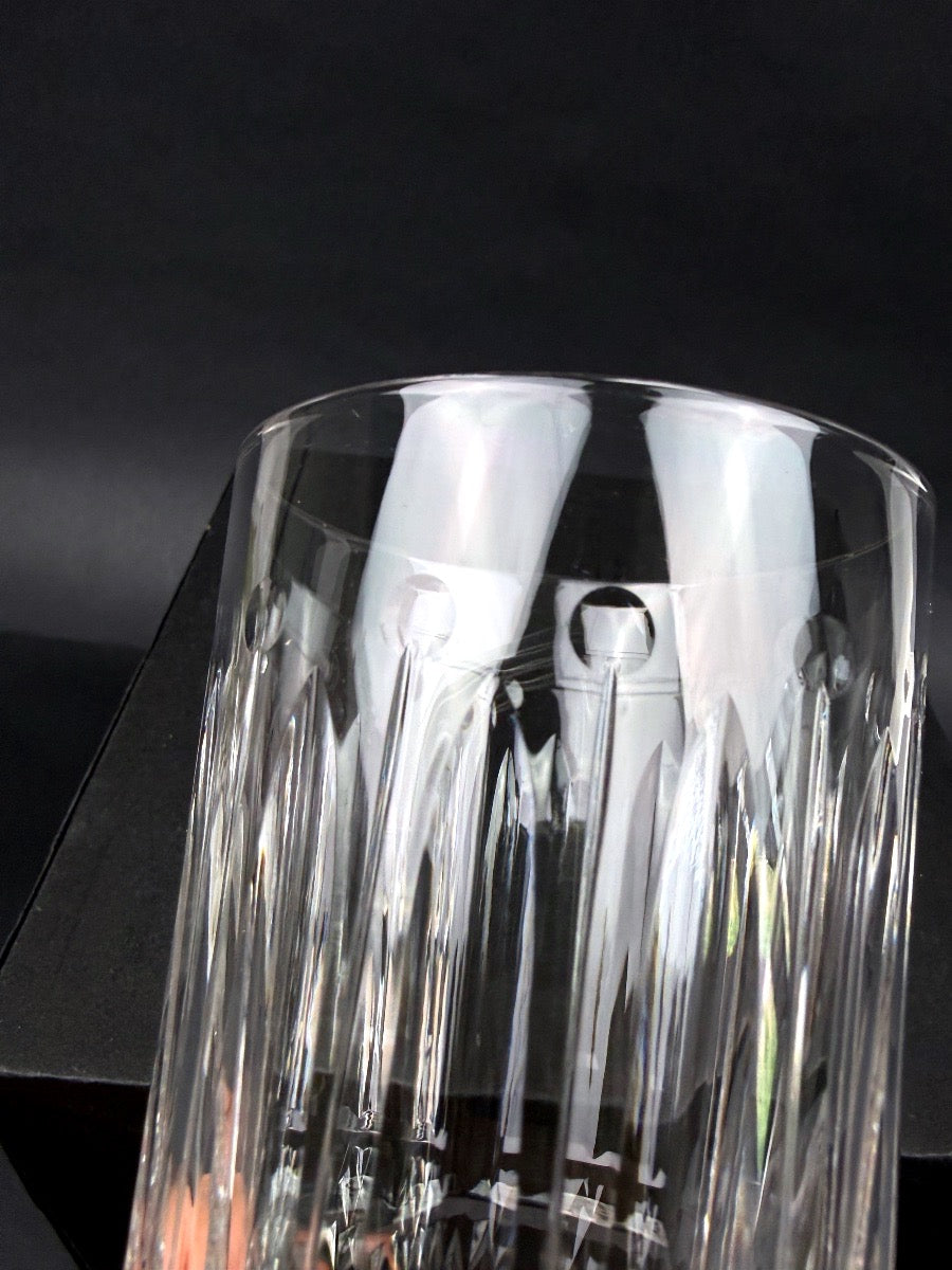 Saint-Louis modèle Tommy, suite de 2 chopes 14 cm