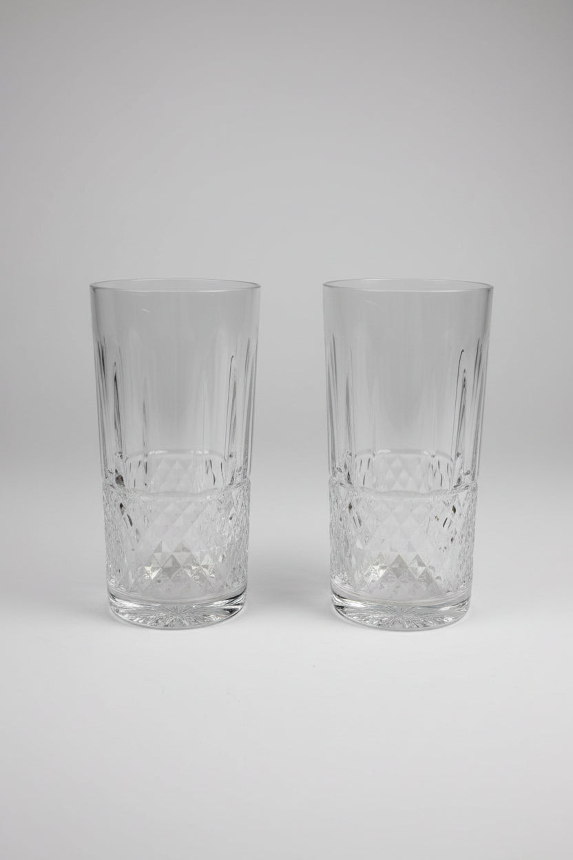 Saint-Louis modèle Tommy, suite de 2 chopes 14 cm