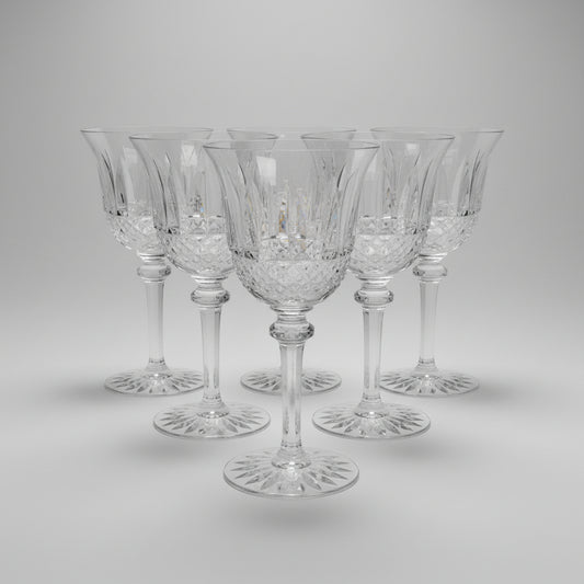 Saint-Louis modèle Tommy, suite de 6 verres à eau