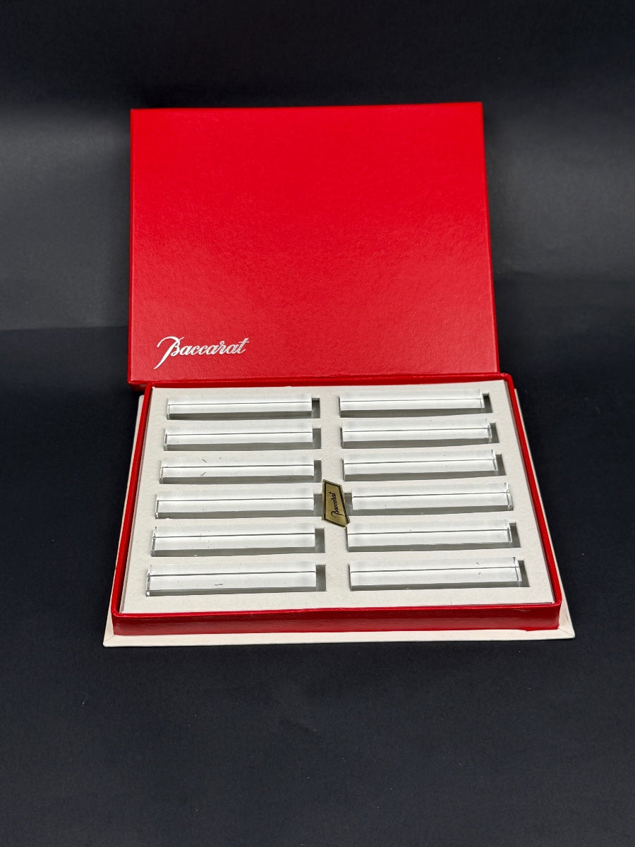 Baccarat, coffret de 12 porte-couteaux