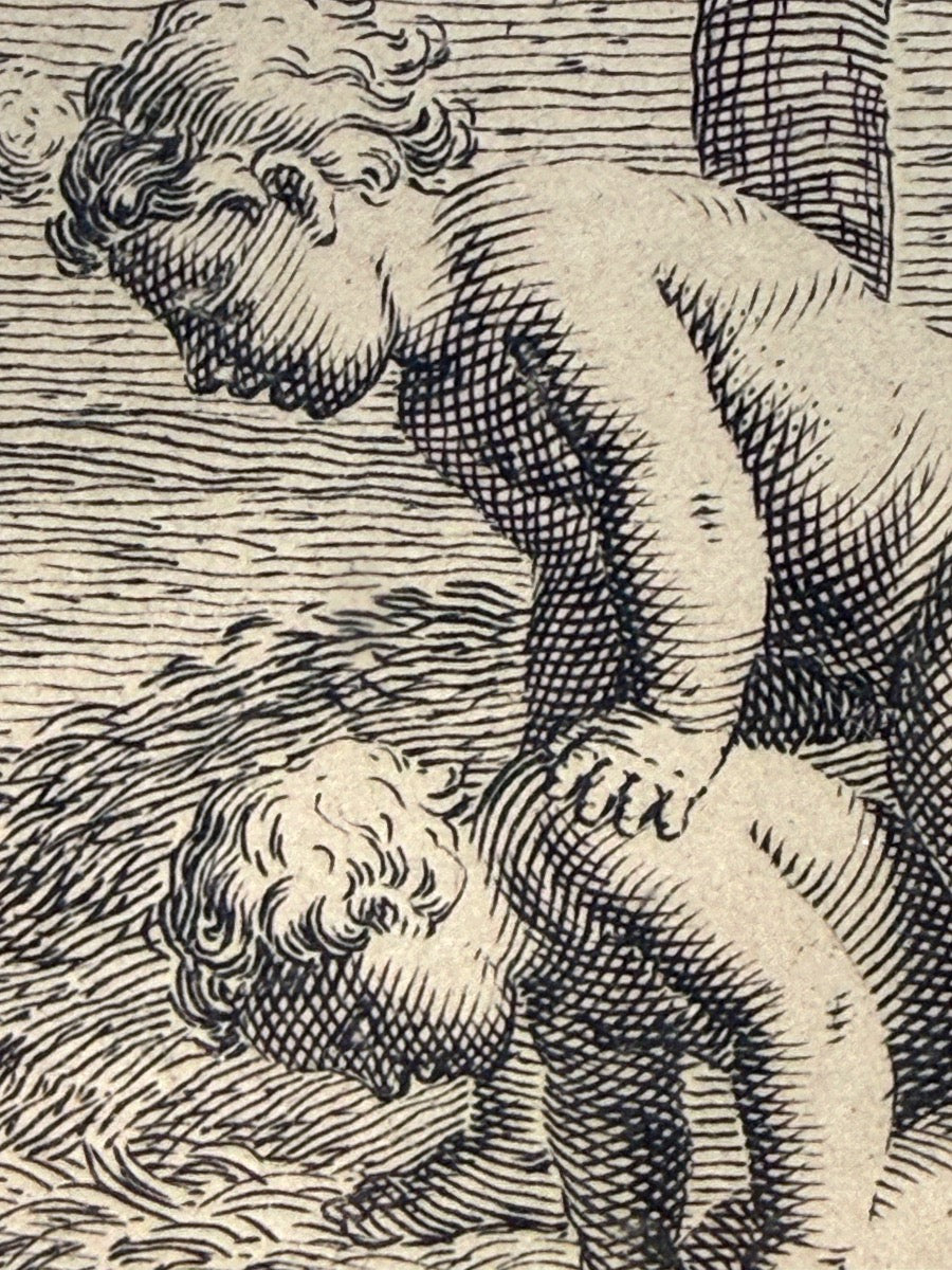 La Poste — Les Jeux et Plaisirs de l’Enfance, gravure sur cuivre d’après Stella — photo 5