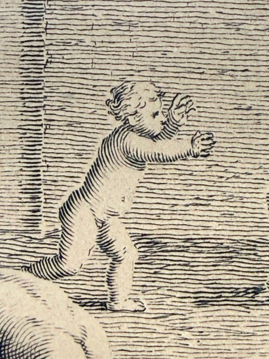 La Poste — Les Jeux et Plaisirs de l’Enfance, gravure sur cuivre d’après Stella — photo 6