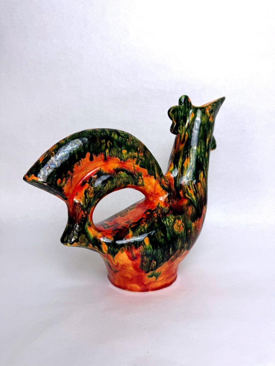 Agnès Bonnet, céramique Escalas, pichet zoomorphe, coq circa 1960
