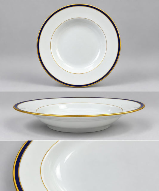 Service de table Chastagner Limoges bleu de four et or, vue 2