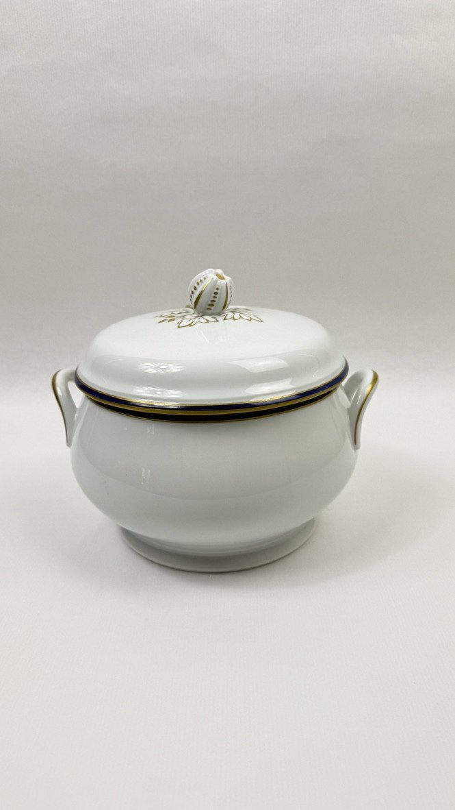 Service de table Chastagner Limoges bleu de four et or, vue 7