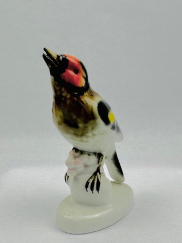 Chardonneret élégant en porcelaine – Gerold Porzellan Bavaria, Allemagne