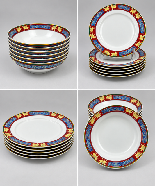 Raynaud Limoges Service de table Pégase pour 6