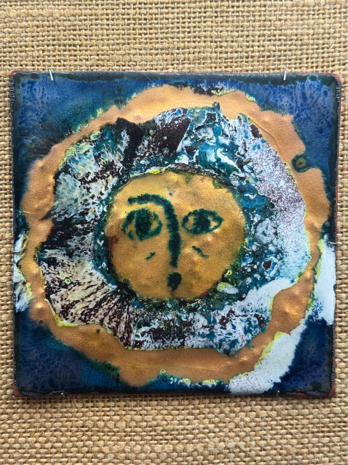 Bernadette Lépinois, émail sur cuivre, Soleil c. 70