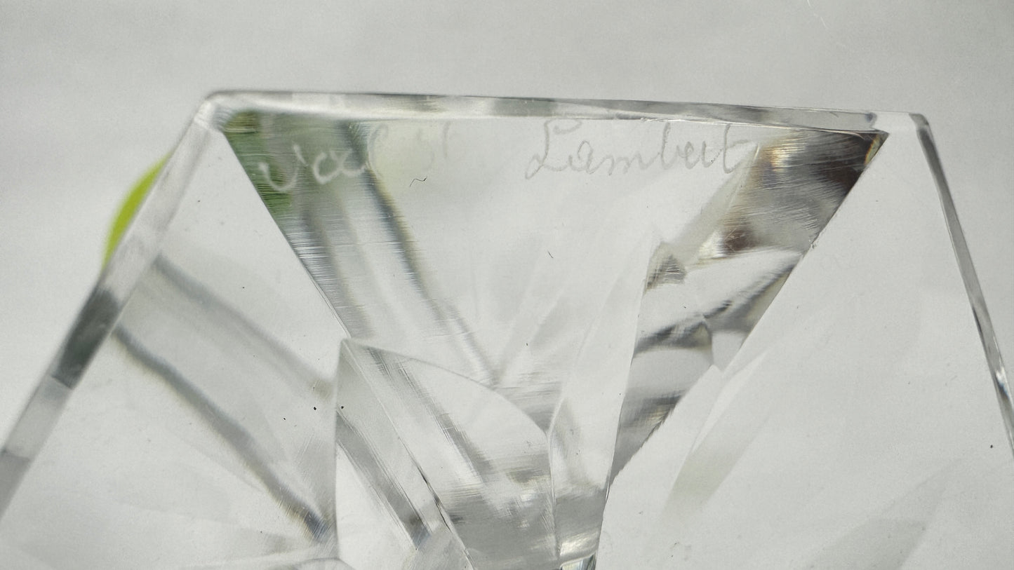 6 verres Roemer Val Saint Lambert cristal couleur 19 cm