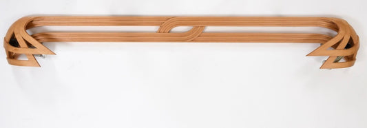 Vincent Gonzalez : applique murale sculptée bois cintré design années 1970