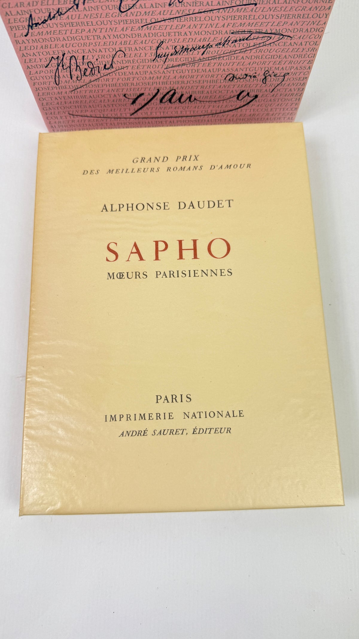 Alphonse Daudet – Sapho, burin original de Decaris, Imprimerie Nationale / André Sauret, ex. n° 1225