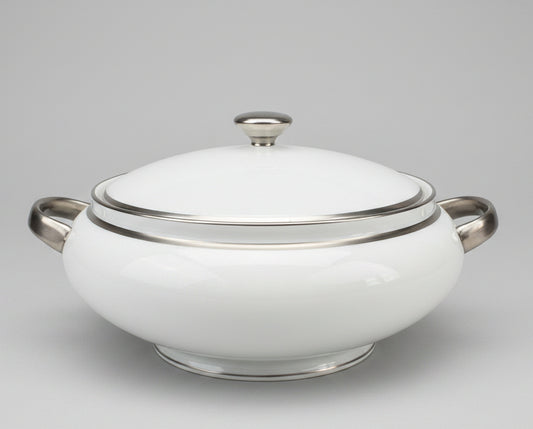 Soupière Raynaud modèle Fontainebleau platine