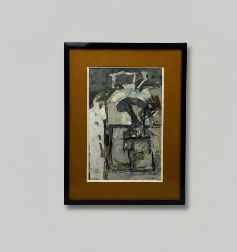 Edmond Niemczyk, composition sur papier 1970