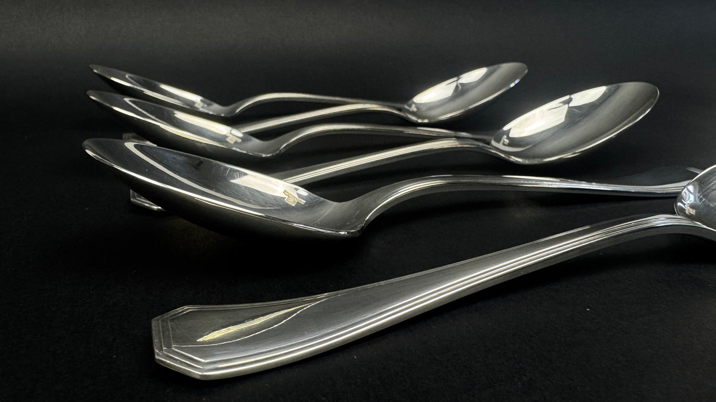 6 cuillères de table Christofle America metal argente