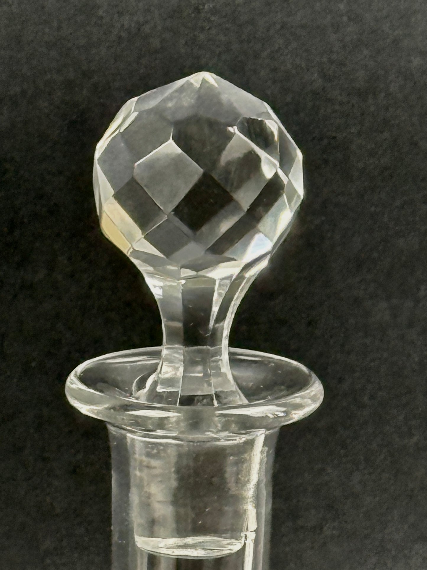 Carafe en cristal gravé fin 19ème début 20ème n°2