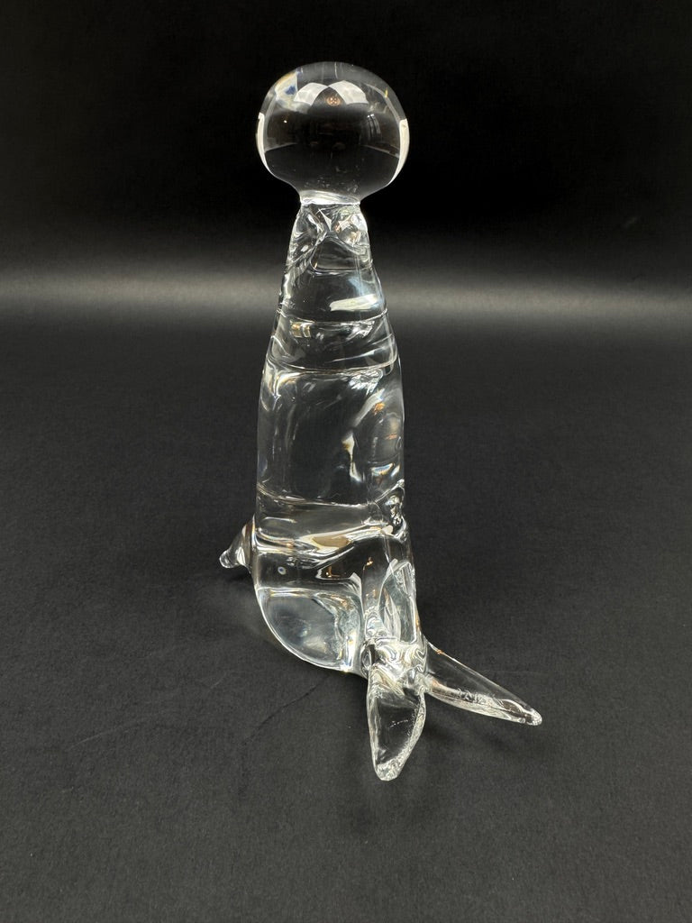 Otarie jouant avec un ballon Verre soufflé de Murano – vers 1970