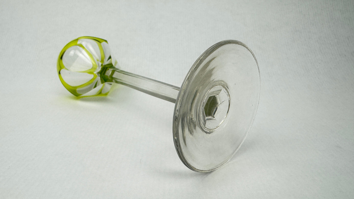 Lot de 6 verres à liqueur en cristal doublé coloré – Saint-Louis – Modèle Bristol – H. 13 cm