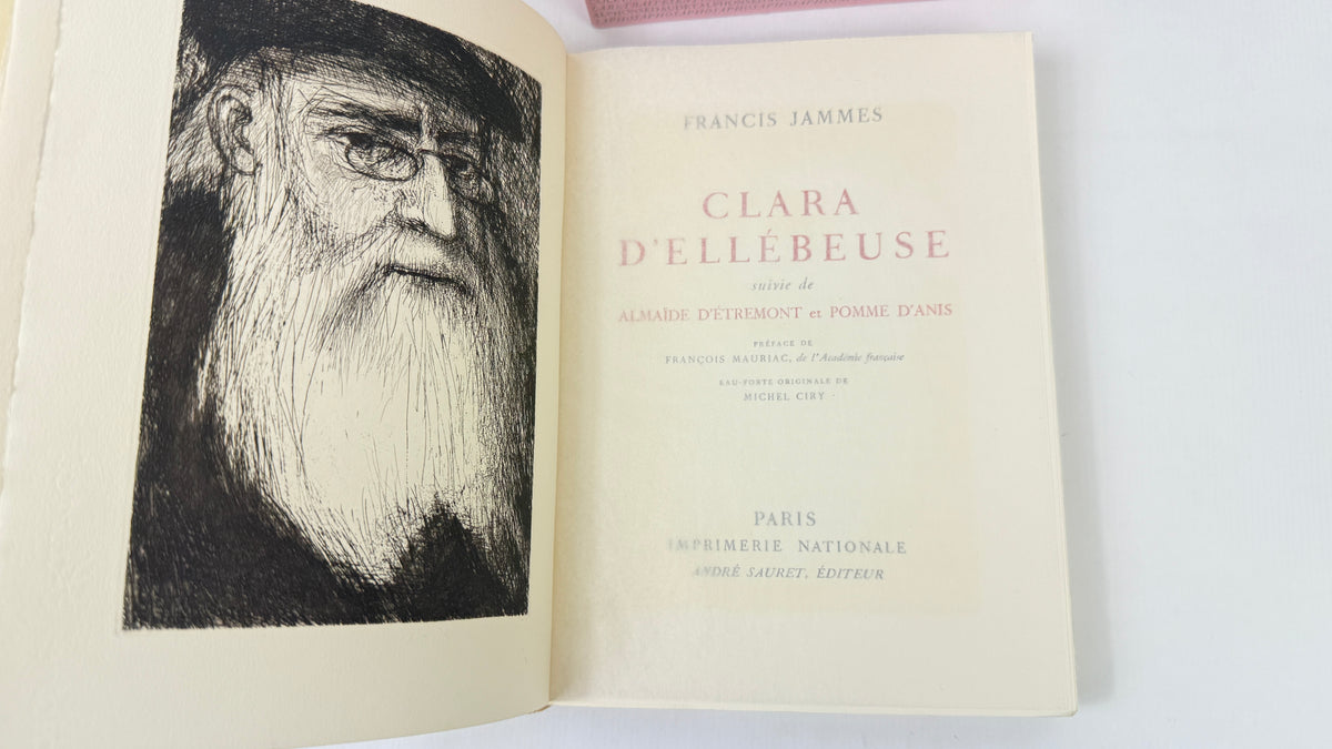 Francis Jammes – Clara d'Ellébeuse, eau-forte de Michel Ciry, Imprimerie Nationale / André Sauret, ex. n° 1225