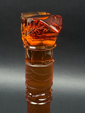 Totem « La Sirène » en cristal Saint-Louis signé Annie Faivre