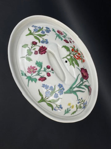 Terrine ovale Porcelaine de Paris modèle Herbier