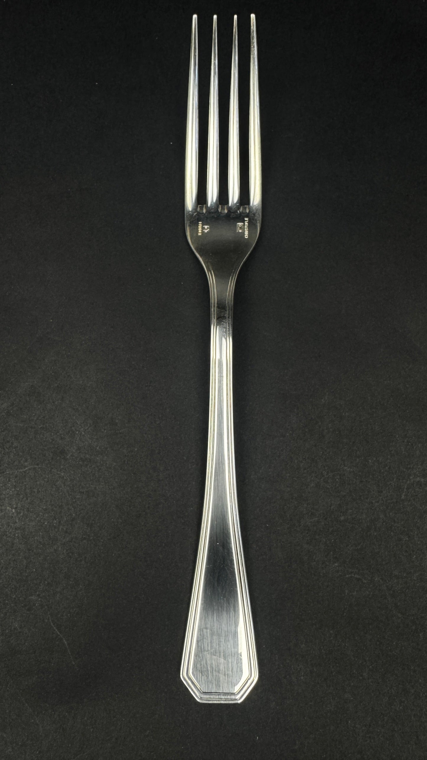 6 fourchettes de table Christofle America metal argente