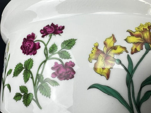 Terrine ovale Porcelaine de Paris modèle Herbier