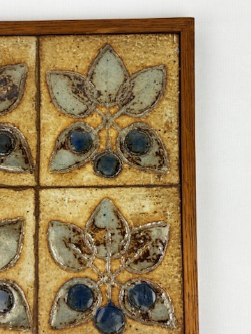 Panneau mural en céramique émaillée TF 61/66 Tanu n°50 années 60