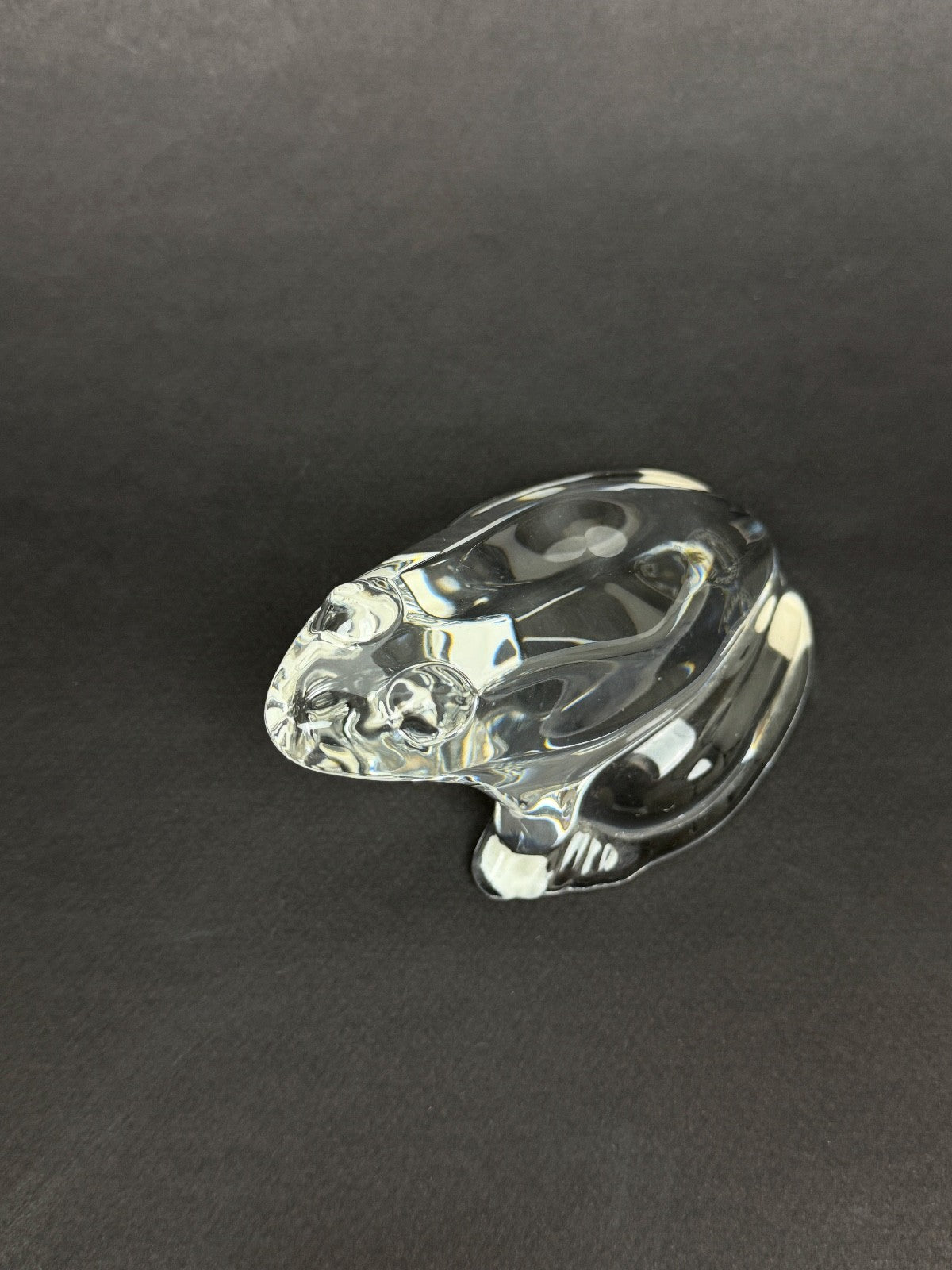 Baccarat, grenouille en cristal, presse-papiers