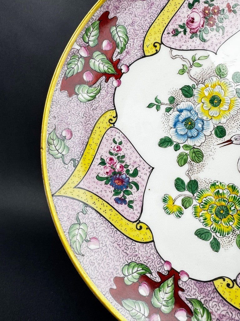 Plat en porcelaine de Limoges, Henri Creange