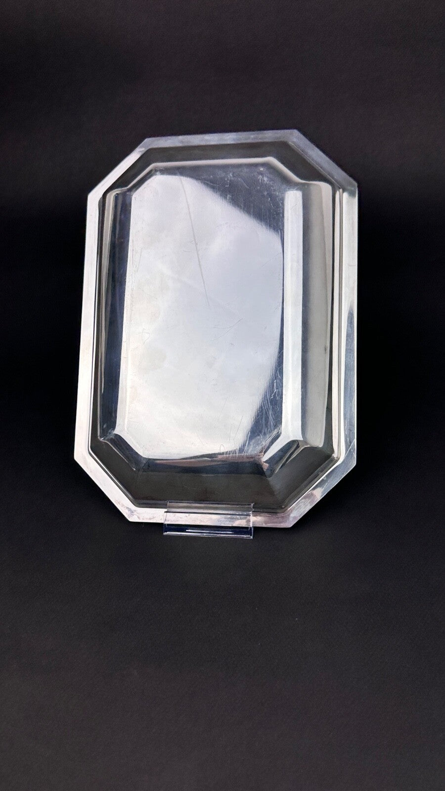 Panière / corbeille à pain ART DECO en métal argenté  Table Plat Service