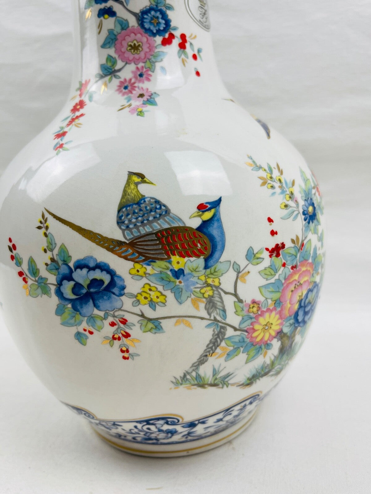 Grand vase en porcelaine italienne FG Francesco Guarino