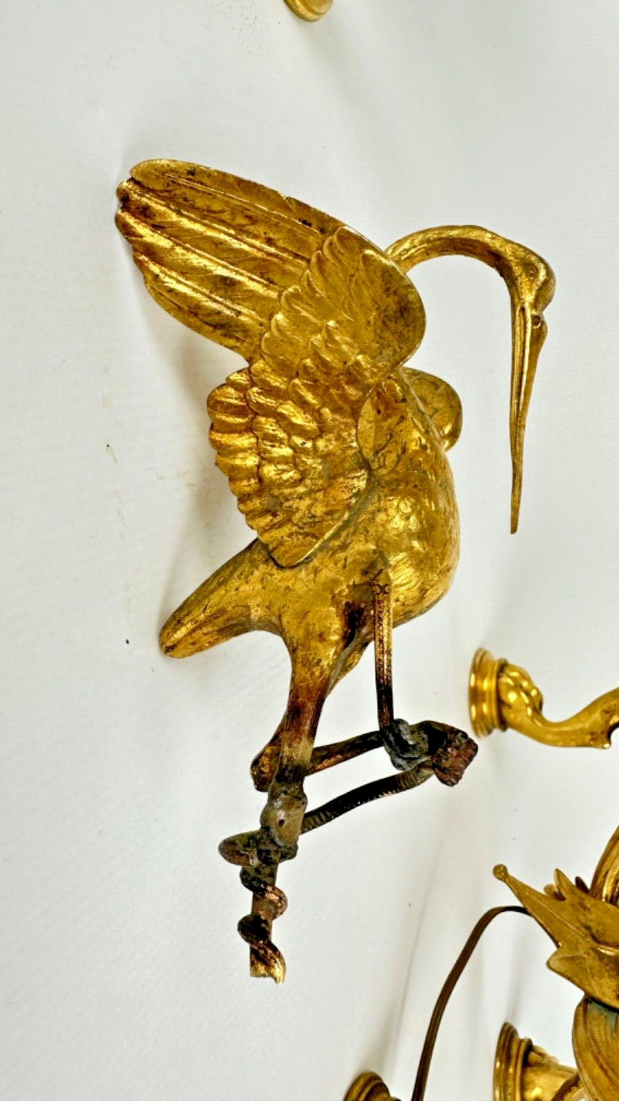 Louis Ferdinand Barbadienne (attribué à) - Paire de candélabres à la cigogne