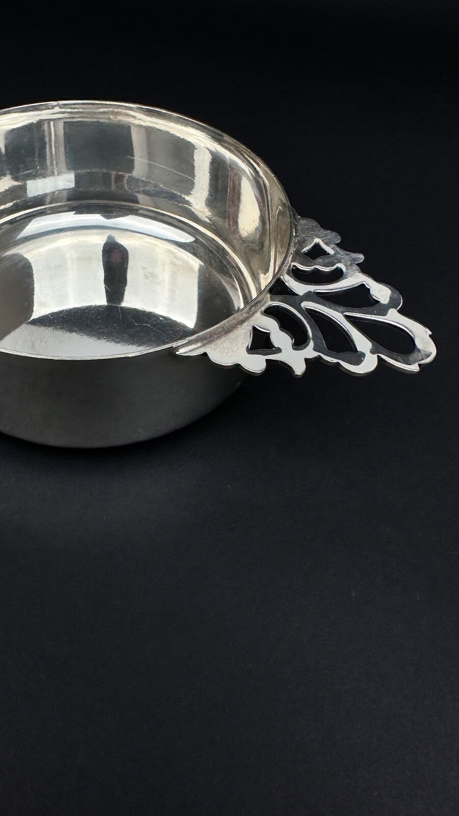 Coupelle à apérif en métal argenté