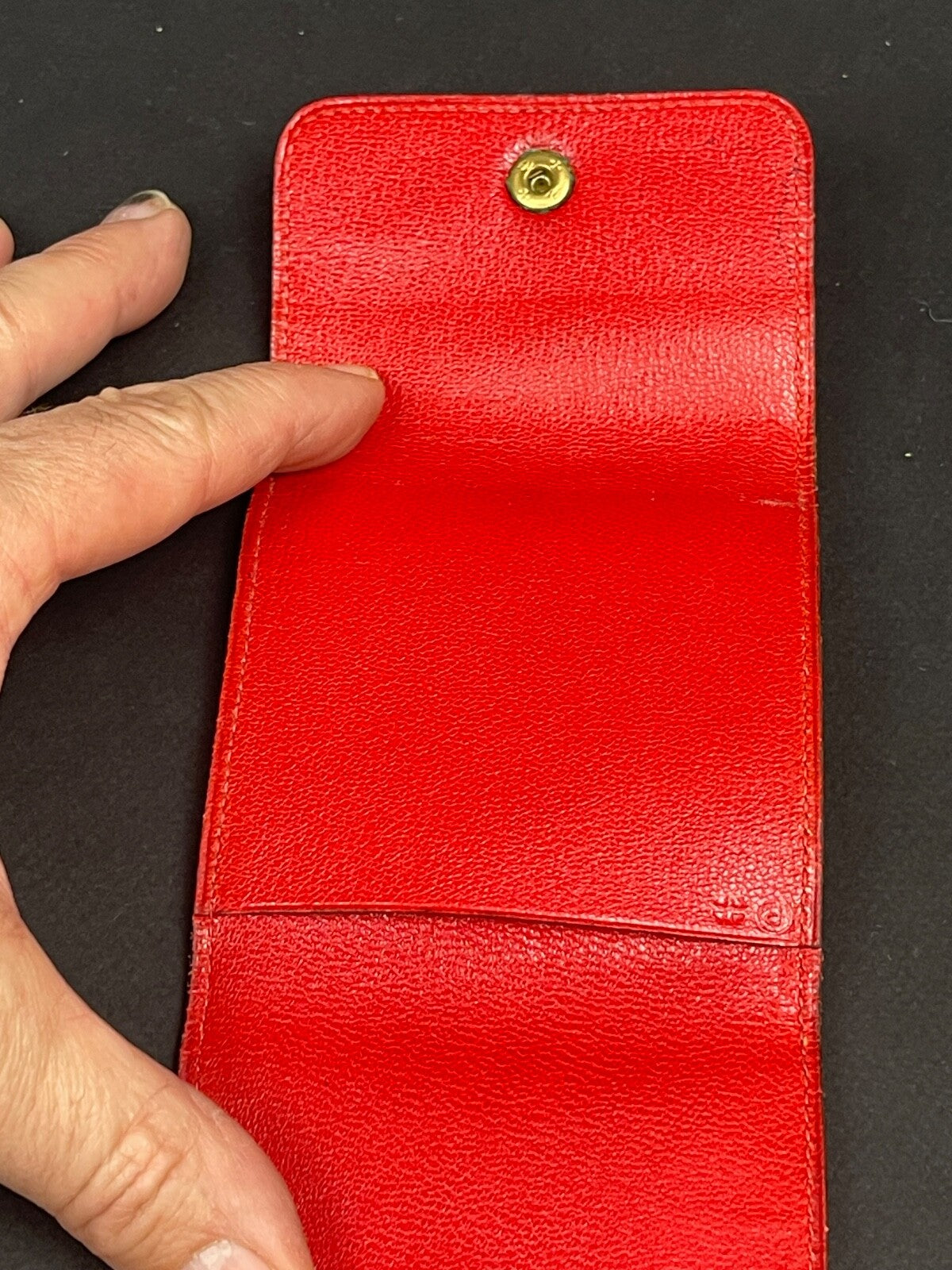 Porte post it Hermès en veau rouge