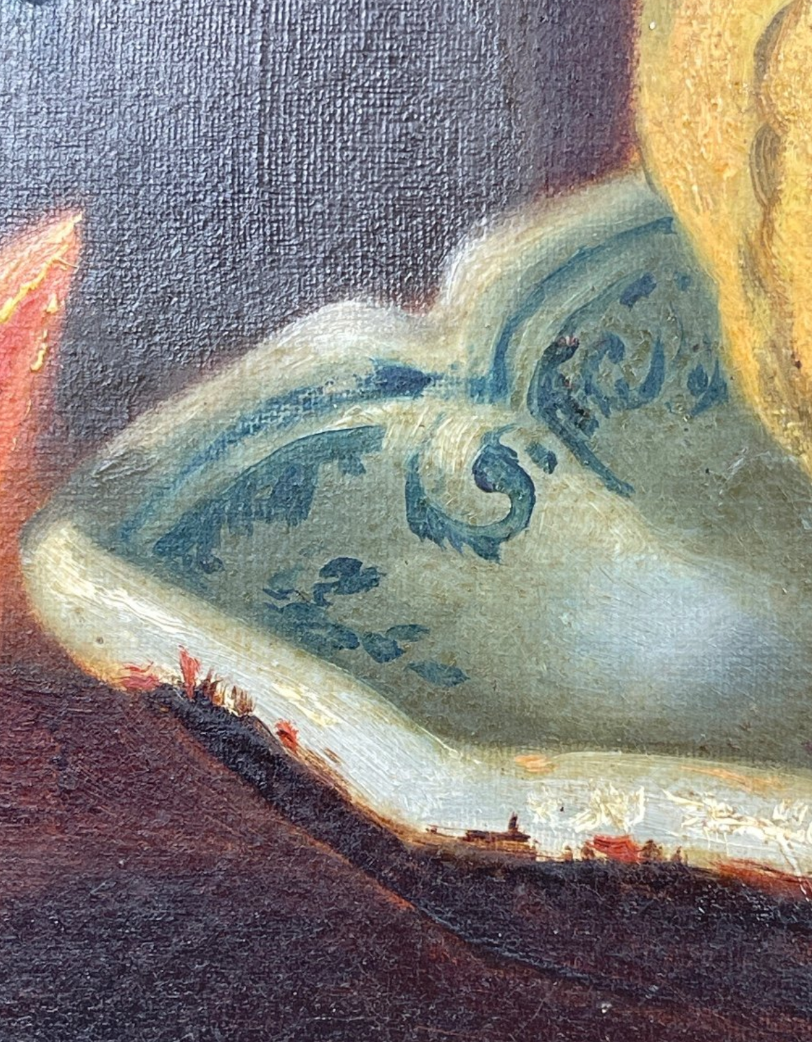 Nature morte melon et pichet à l'étoile - Ed. Guérin 1873 Huile/toile