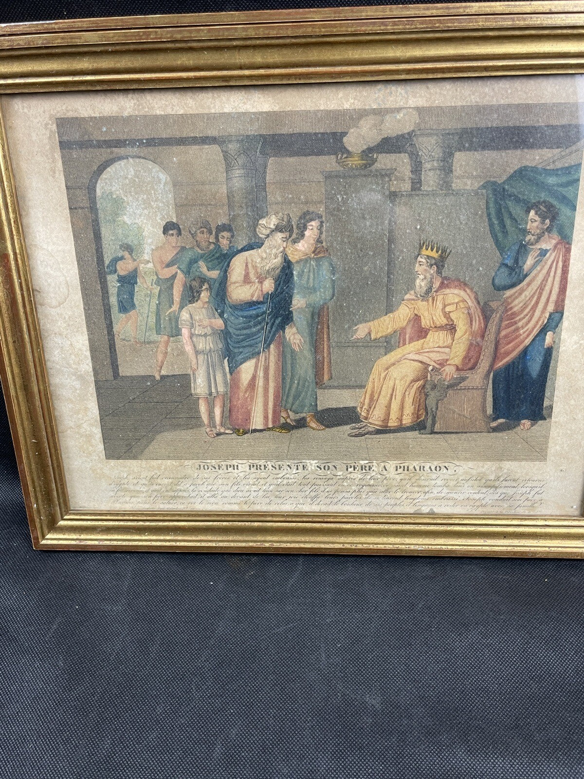 Lot de 3 gravures Histoire Sainte, biblique