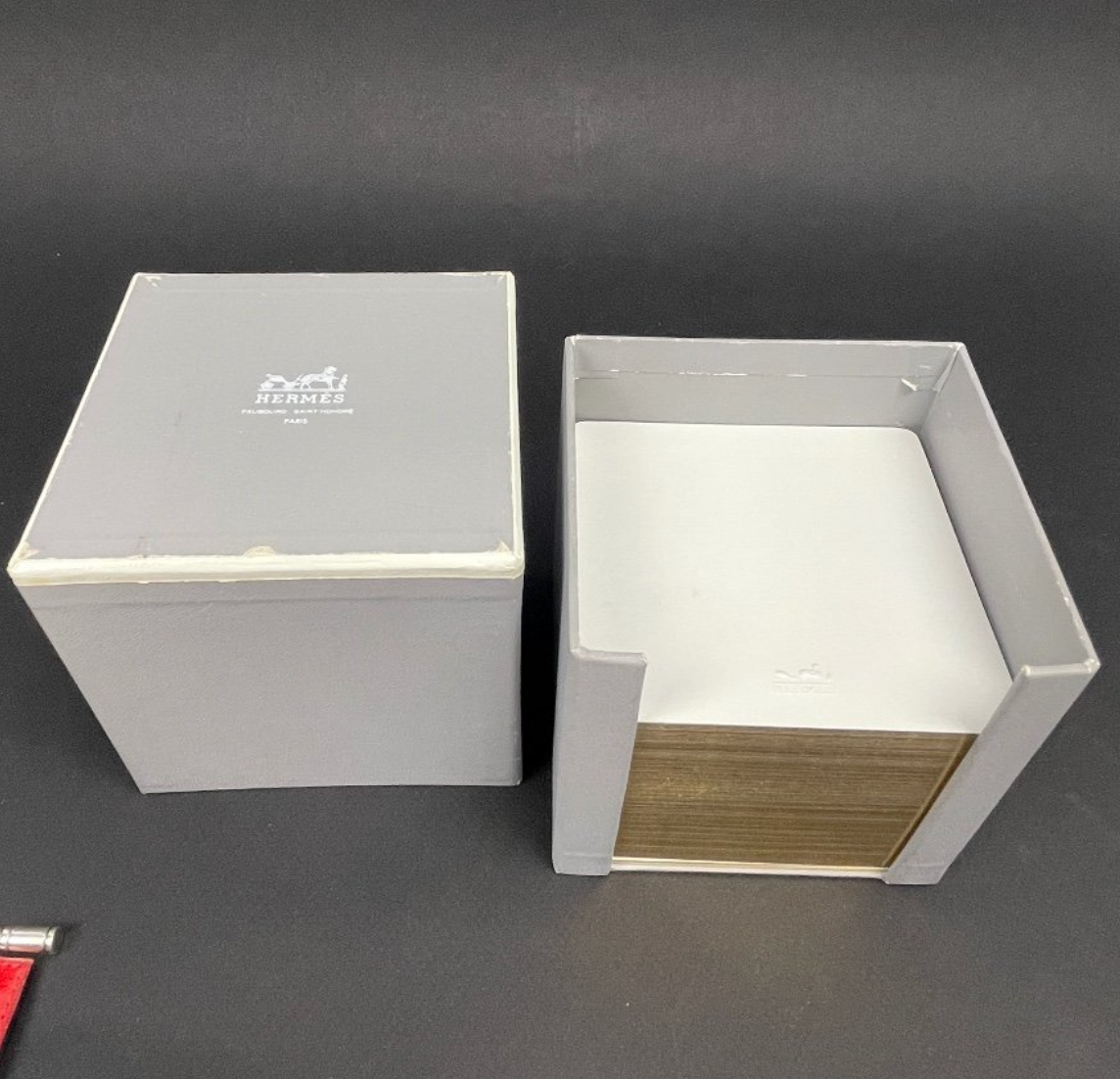 Porte-notes en cuir Hermès